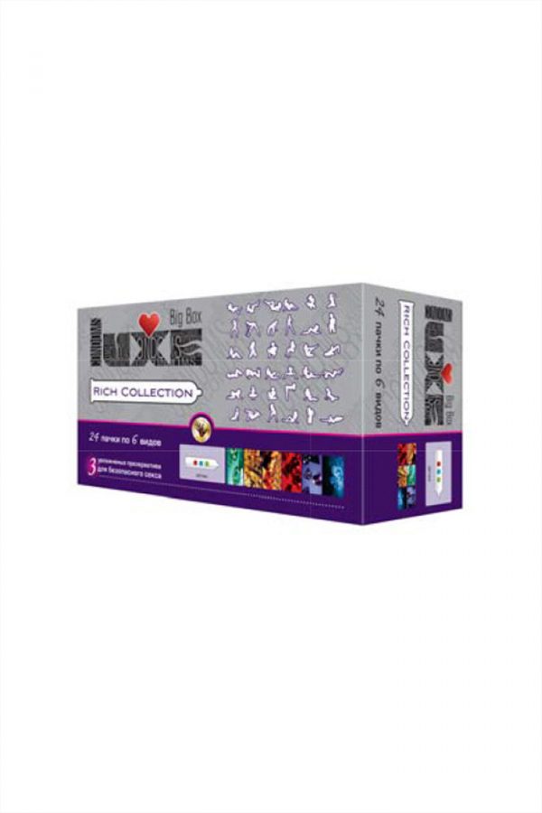 Презервативы Luxe Big Box Rich Collection, 18 см., №3, 24 шт., Категория - Презервативы/Классические презервативы, Атрикул 0T-00010750 Изображение 3