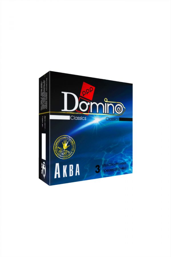 Презервативы Luxe DOMINO Classics Аква 18 см, 3 шт. в упаковке, Категория - Презервативы/Классические презервативы, Атрикул 0T-00010725 Изображение 2