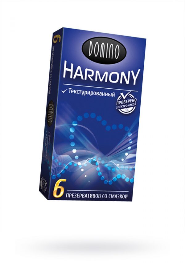 Презервативы Luxe DOMINO HARMONY Текстурированный 6 шт. в упаковке, Категория - Презервативы/Классические презервативы, Атрикул 0T-00010730 Изображение 1