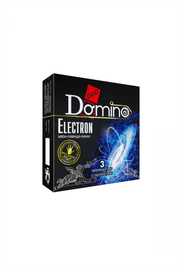 Презервативы Luxe DOMINO PREMIUM Electron, мята, лаванда и банан, 3 шт. в упаковке, Категория - Презервативы/Классические презервативы, Атрикул 0T-00010734 Изображение 2