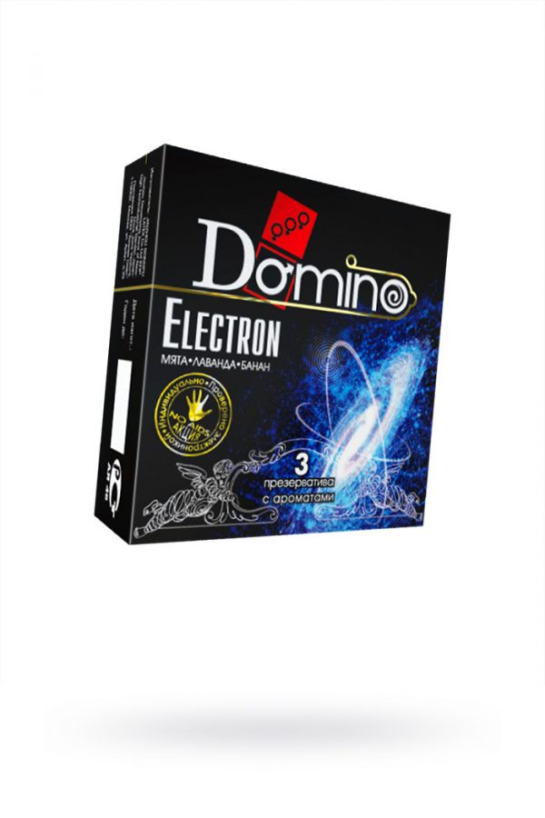 Презервативы Luxe DOMINO PREMIUM Electron, мята, лаванда и банан, 3 шт. в упаковке, Категория - Презервативы/Классические презервативы, Атрикул 0T-00010734 Изображение 1