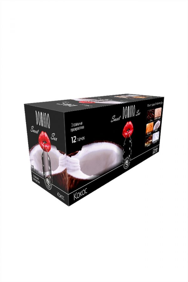 Презервативы Luxe Domino sweet sex Кокос, 18 см., 3 шт. в упаковке, Категория - Презервативы/Классические презервативы, Атрикул 0T-00010737 Изображение 3