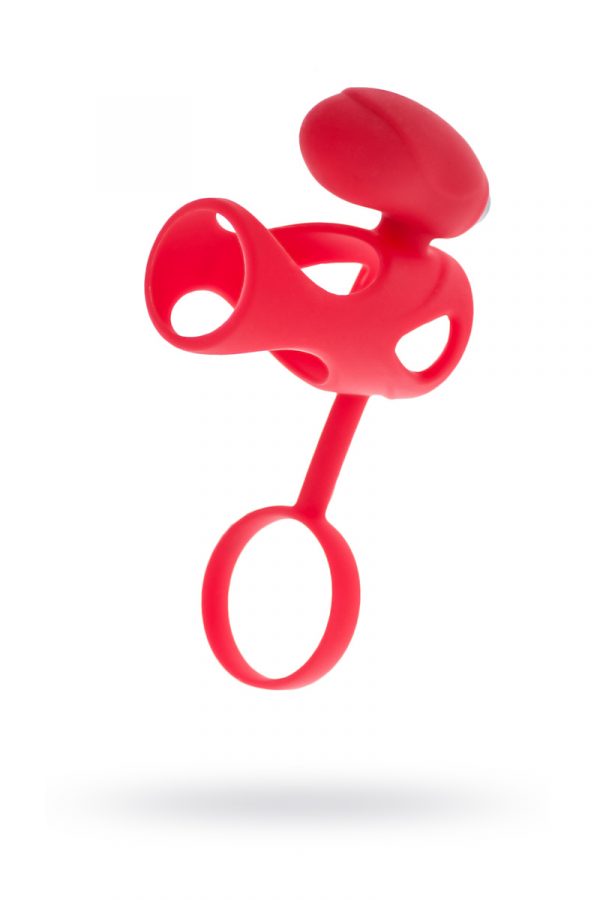 Насадка на пенис TOYFA Black&Red, Силикон, Красный, 14,5 см, Категория - Секс-игрушки/Кольца и насадки/Насадки на пенис, Атрикул 0T-00008508 Изображение 1