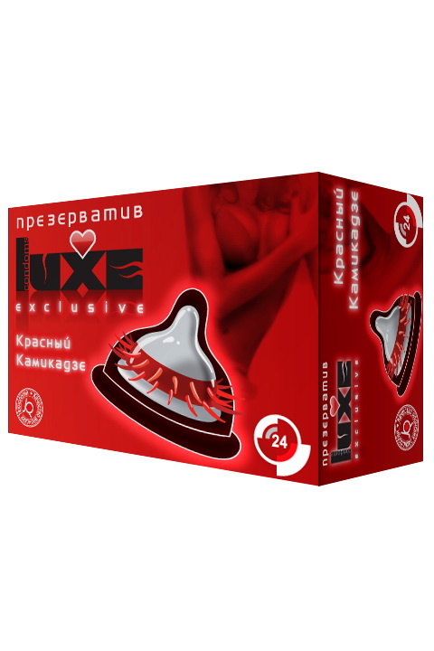 Презервативы Luxe Exclusive Красный камикадзе №1, 1 шт., Категория - Презервативы/Рельефные и фантазийные презервативы, Атрикул 0T-00010900 Изображение 2