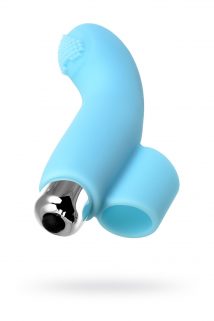 Вибронасадка на палец JOS DANKO для точки G, силикон, голубая, 9,5 см, Категория - Секс-игрушки/Кольца и насадки/Насадки на пальцы, Атрикул 0T-00011168 Изображение 1