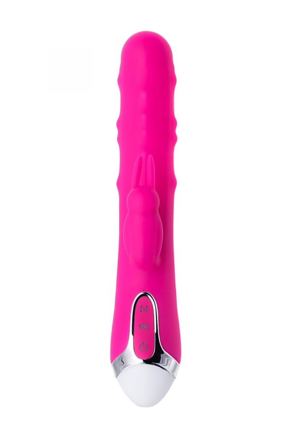 Вибратор с клиторальным стимулятором JOS BALLE, с движущимися шариками, силикон, розовый, 23 см, Категория - Секс-игрушки/Вибраторы/Вибраторы с клиторальным стимулятором, Атрикул 0T-00010792 Изображение 2