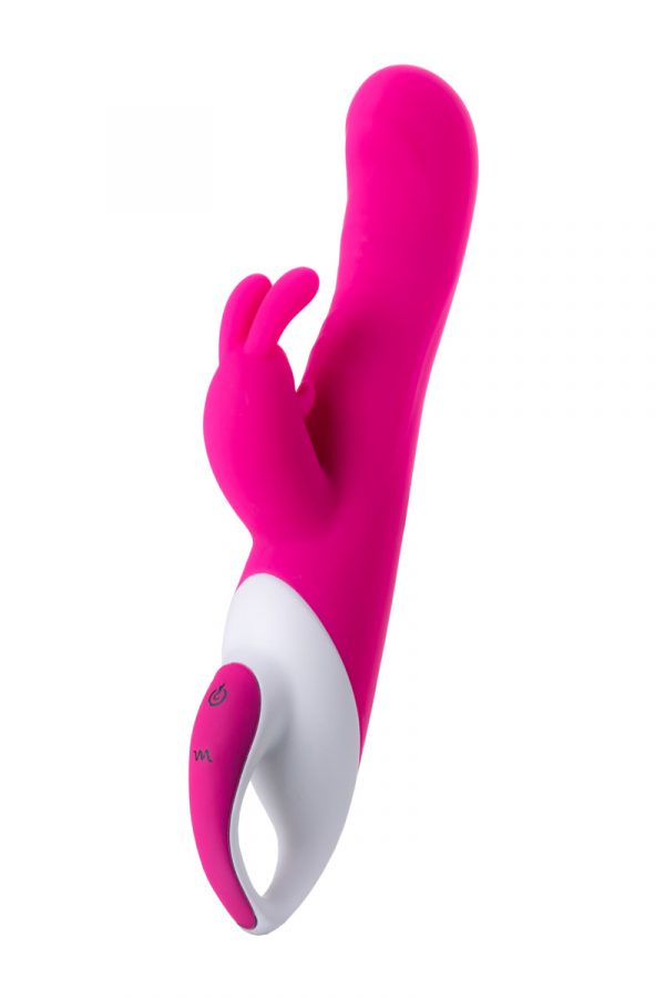 Вибратор с клиторальным стимулятором JOS ELLY, с подогревом, силикон, розовый, 21,5 см, Категория - Секс-игрушки/Вибраторы/Вибраторы с клиторальным стимулятором, Атрикул 0T-00010793 Изображение 3