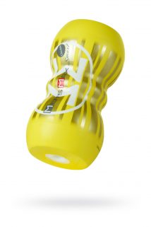 Мастурбатор нереалистичный, Smart Doubble, MensMax, TPE, желтый, 14,5 см, Категория - Секс-игрушки/Мастурбаторы/Нереалистичные мастурбаторы, Атрикул 0T-00011688 Изображение 1