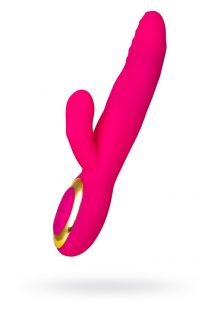 Вибратор с подогревом для двойной стимуляции JOS NEGA, силикон, розовый, 22 см, Категория - Секс-игрушки/Вибраторы/Вибраторы с клиторальным стимулятором, Атрикул 0T-00012359 Изображение 1