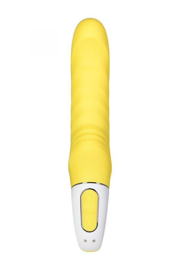 Нереалистичный вибратор Satisfyer Vibes Yummy Sunshine, Силикон, Желтый, 22,5 см, Категория - Секс-игрушки/Вибраторы/Нереалистичные вибраторы, Атрикул 0T-00012444 Изображение 2