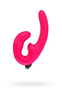 Анатомический страпон Fun  Factory SHAREVIBE  с вибрацией ярко-розовый, Категория - Секс-игрушки/Страпоны/Безремневые страпоны, Атрикул 0T-00005121 Изображение 1