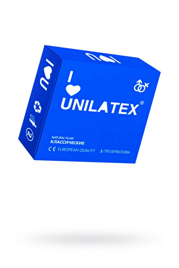 Презервативы Unilatex Natural Plain №3  гладкие классические, Категория - Презервативы/Классические презервативы, Атрикул 0T-00007255 Изображение 1