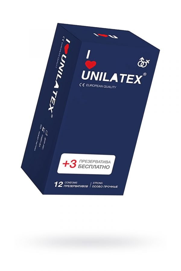 Презервативы Unilatex Extra Strong гладкие №12, Категория - Презервативы/Классические презервативы, Атрикул 0T-00009301 Изображение 1