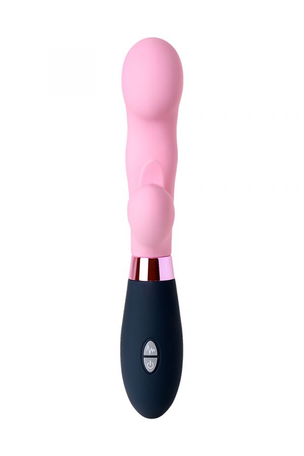Массажер 3 в 1 Eromantica Ornella, розовый, силикон, 21,5 см, Категория - Секс-игрушки/Вибраторы/Вибраторы с клиторальным стимулятором, Атрикул 0T-00012469 Изображение 2