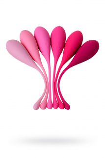Набор вагинальных шариков Eromantica K-ROSE, силикон, розовый, 6 шт, Категория - Секс-игрушки/Вагинальные шарики и тренажеры интимных мышц/Вагинальные шарики, Атрикул 0T-00012599 Изображение 1