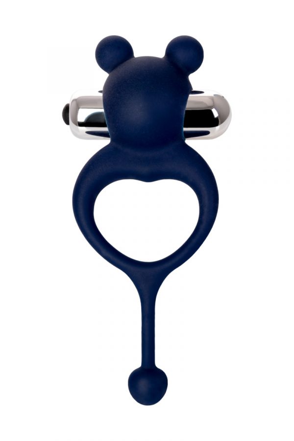 Виброкольцо с хвостиком JOS MICKEY, силикон, синий, 12,5 см, Категория - Секс-игрушки/Кольца и насадки/Кольца на пенис, Атрикул 0T-00012482 Изображение 2