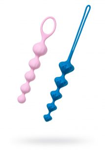 Набор анальных цепочек Satisfyer Beads, силикон, ассорти, Категория - Секс-игрушки/Анальные игрушки/Анальные шарики, цепочки, елочки, Атрикул 0T-00013116 Изображение 1