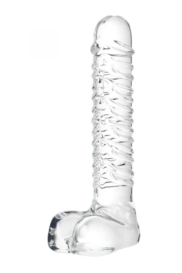 Нереалистичный фаллоимитатор Sexus Glass, Стекло, Прозрачный, 20 см, Категория - Секс-игрушки/Фаллоимитаторы/Нереалистичные фаллоимитаторы, Атрикул 0T-00012474 Изображение 2