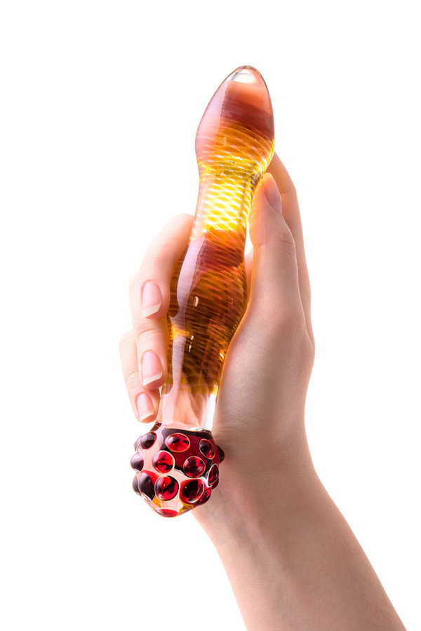 Стеклянный фаллоимитатор Sexus Glass, 20,5 см, Категория - Секс-игрушки/Фаллоимитаторы/Двусторонние фаллоимитаторы, Атрикул 0T-00000582 Изображение 3