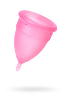 Менструальная чаша Штучки-Дрючки, силикон, розовый, L, Категория - Интимная косметика/Средства для интимной гигиены, Атрикул 0T-00012616 Изображение 1
