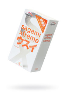 Презервативы латексные Sagami Xtreme 0.04mm №15, Категория - Презервативы/Классические презервативы, Атрикул 0T-00013645 Изображение 1