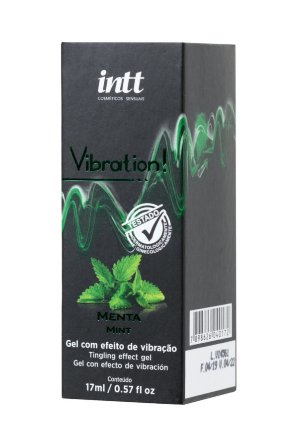 Жидкий массажный гель INTT VIBRATION Mint с эффектом вибрации и ароматом мяты, 17 мл, Категория - Интимная косметика/Средства для массажа/Гели и масла, Атрикул 0T-00013352 Изображение 2