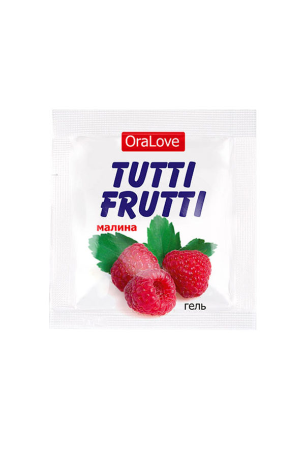 Съедобная гель-смазка TUTTI-FRUTTI для орального секса со вкусом малины ,4гр по 20 шт в упаковке, Категория - Гели, смазки и лубриканты/Съедобные гели и смазки, Атрикул 0T-00014761 Изображение 2