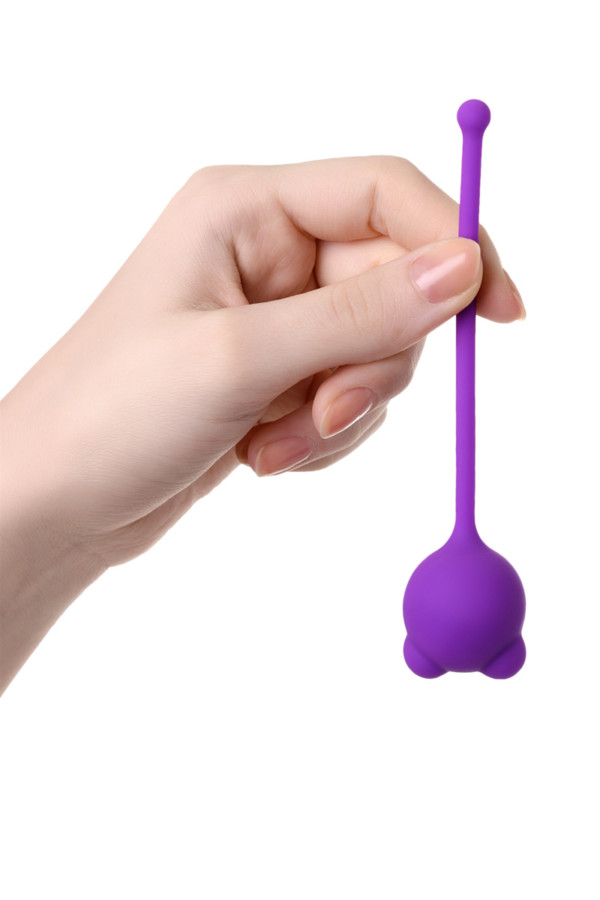 Вагинальный шарик A-Toys by TOYFA, силикон, фиолетовый, Ø 2,7 см, Категория - Секс-игрушки/Вагинальные шарики и тренажеры интимных мышц/Вагинальные шарики, Атрикул 0T-00014548 Изображение 3