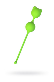 Вагинальные шарики A-Toys by TOYFA, силикон, зеленый, Ø 2,7 см, Категория - Секс-игрушки/Вагинальные шарики и тренажеры интимных мышц/Вагинальные шарики, Атрикул 0T-00014545 Изображение 1