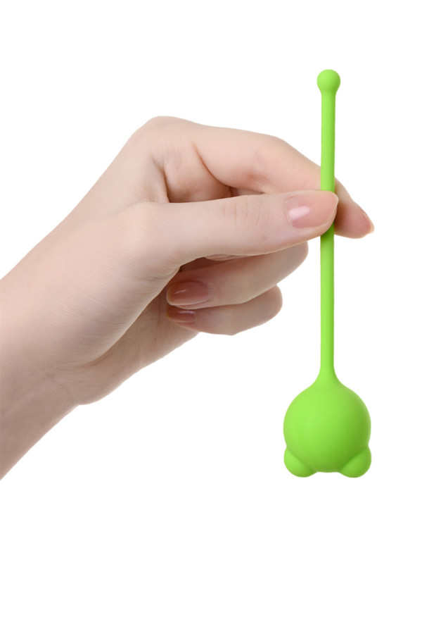 Вагинальный шарик A-Toys by TOYFA, силикон, зеленый, Ø 2,7 см, Категория - Секс-игрушки/Вагинальные шарики и тренажеры интимных мышц/Вагинальные шарики, Атрикул 0T-00014547 Изображение 3