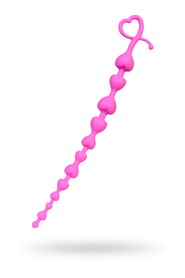 Анальная цепочка ToDo by Toyfa Long Sweety, силикон, розовая, 34 см, Ø 2,7 см, Категория - Секс-игрушки/Анальные игрушки/Анальные шарики, цепочки, елочки, Атрикул 0T-00014512 Изображение 1