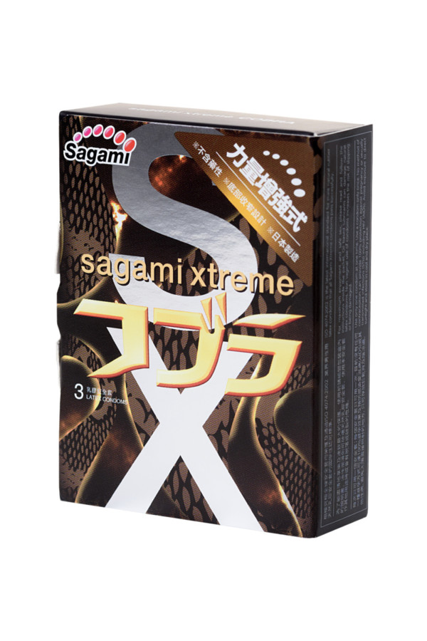 Презервативы латексные Sagami Xtreme Cobra №3, 19 см, Категория - Презервативы/Классические презервативы, Атрикул 0T-00015763 Изображение 2