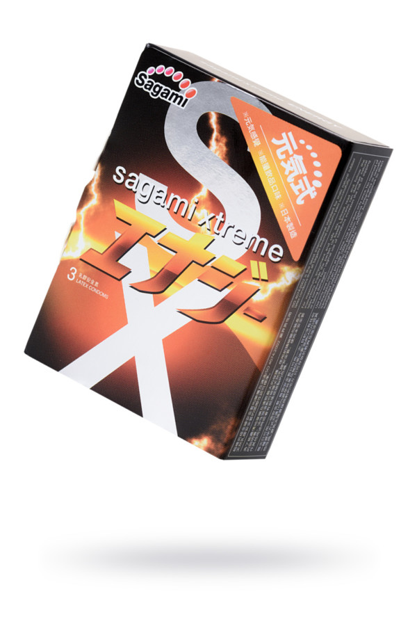 Презервативы латексные Sagami Xtreme Energy №3, 19 см, Категория - Презервативы/Классические презервативы, Атрикул 0T-00015764 Изображение 1
