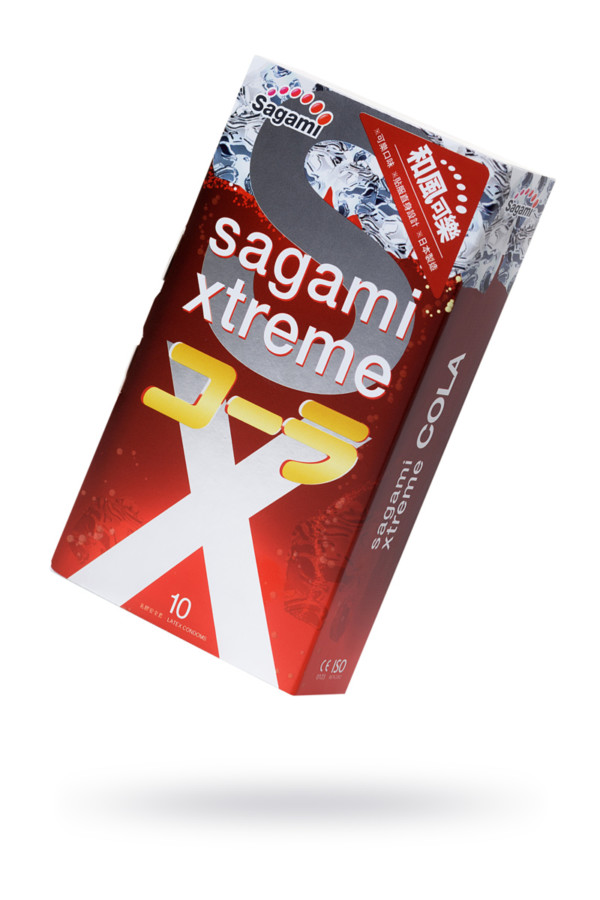 Презервативы латексные Sagami Xtreme Cola №10, 19 см, Категория - Презервативы/Классические презервативы, Атрикул 0T-00015770 Изображение 1
